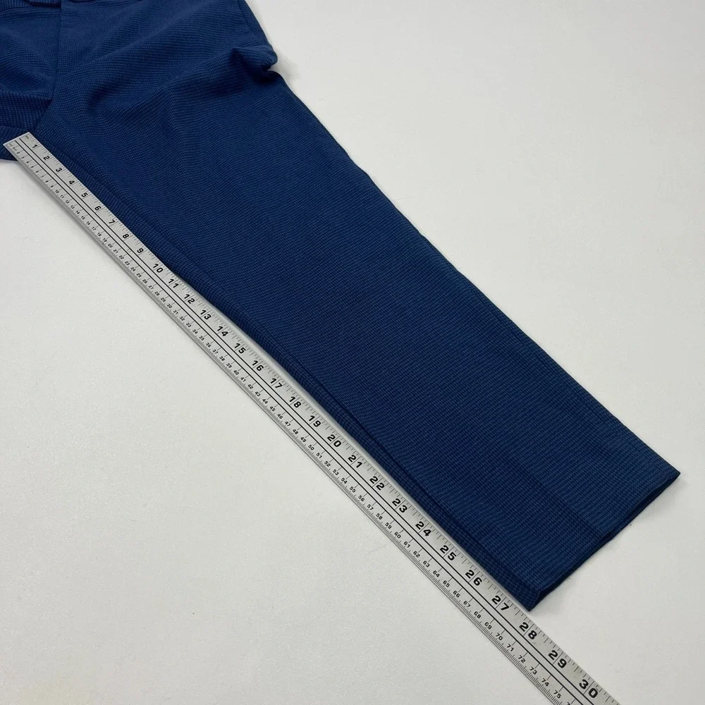 NWT Banana Republic Factory Tailored Fit Suit 2 Pc Blue Houndstooth 42S 34x30